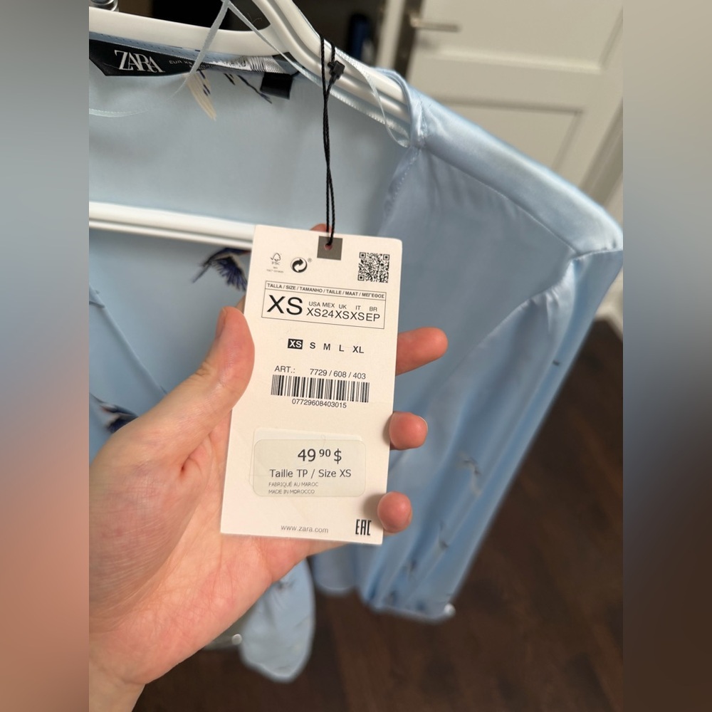 Zara Satin Effect Blouse - Picture 3 of 7